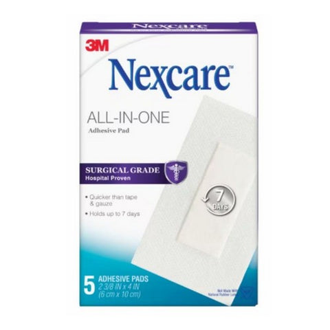 Nexcare, Adhesive Dressing NexcarePremium 2-3/8 X 4 Inch Soft Cloth Rectangle White Sterile, 15 Count