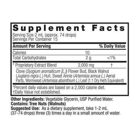 Nature's Answer, Black Walnut, Wormwood Alcohol Free, 1 Oz