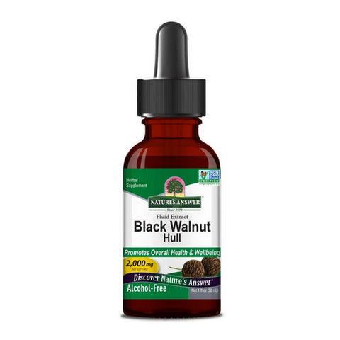 Nature's Answer, Black Walnut Hulls Alcohol Free Extract, 1 Oz