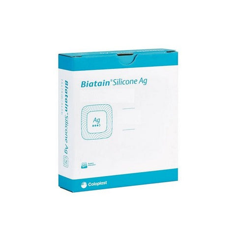 Coloplast, Calcium Alginate Dressing with Silver Biatain  Ag 6 X 6 Inch Square Sterile, Box Of 10