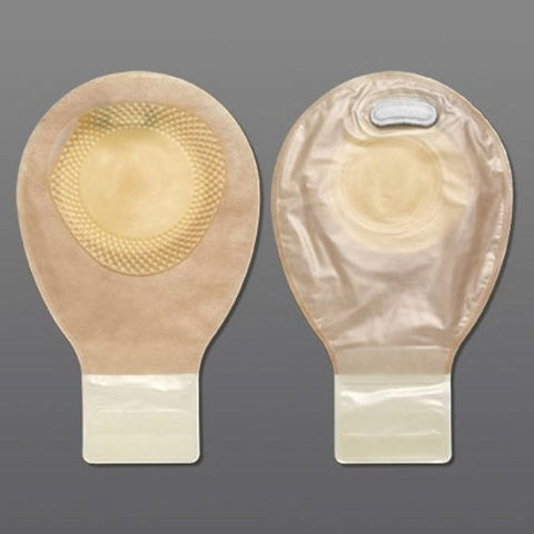 Hollister, Ostomy Pouch Pouchkins One-Piece System 7 Inch Length Up to 2 Inch Stoma Drainable Flat, Trim To Fit, Box Of 10