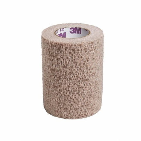 3M, Cohesive Bandage 3 Inch X 5 Yard Self-Adherent Closure Tan 2083, Count of 24