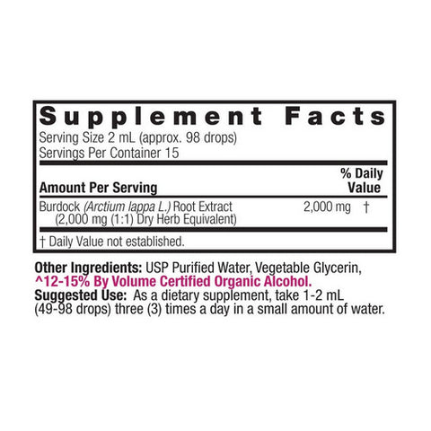 Nature's Answer, Burdock Root, Extract 1 FL Oz
