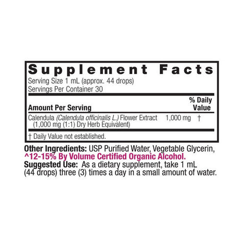 Nature's Answer, Calendula Flowers Extract, ORGANIC, 1 OZ