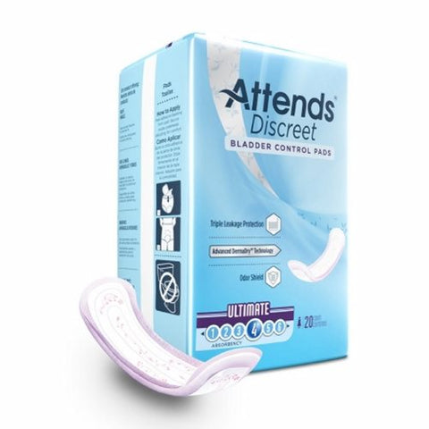 Attends, Bladder Control Pad 15 Inch Length Moderate Absorbency ADPULT, Count of 20