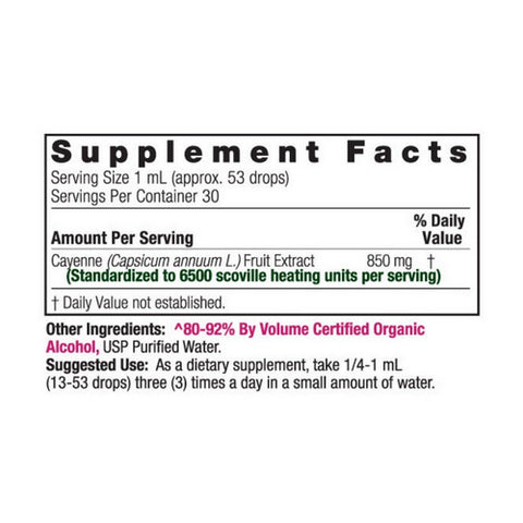 Nature's Answer, Cayenne Capsicum Tincture, 1 FL Oz