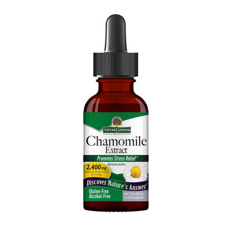 Nature's Answer, Chamomile Flowers, Alcohol Free Extract 1 FL Oz