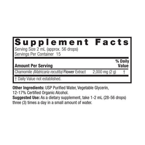 Nature's Answer, Chamomile Flowers, Extract 1 FL Oz (ORGANIC ALCOHOL)