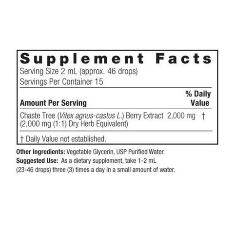 Nature's Answer, Vitex Berry Alcohol Free, 1 Oz
