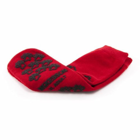 McKesson, Slipper Socks Unisex Adult X-Large Double Tread Single Patient Use Red 40-3811-001, 1 Pair