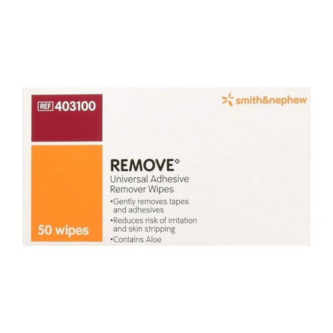 Smith & Nephew, Adhesive Remover Remove Wipe, Box Of 50