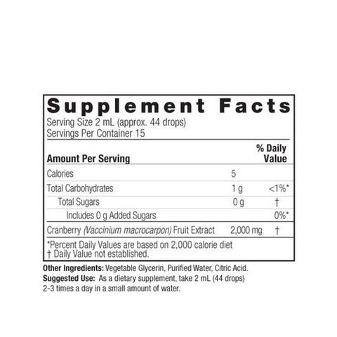 Nature's Answer, Cranberry, Alcohol Free 1 FL Oz