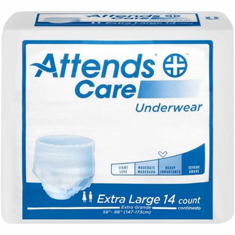 Attends, Unisex Adult Absorbent Underwear Pull On X-Large APV40, Case Of 4