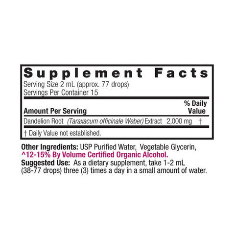 Nature's Answer, Dandelion Root, Extract 1 FL Oz