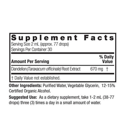 Nature's Answer, Dandelion Root, ORGANIC, 2 OZ