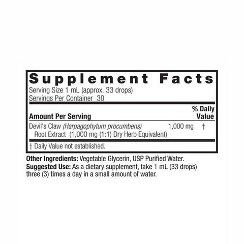 Nature's Answer, Devils Claw, Alcohol Free Extract 1 FL Oz