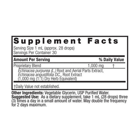 Nature's Answer, Echinacea, Alcohol Free Extract 1 FL Oz