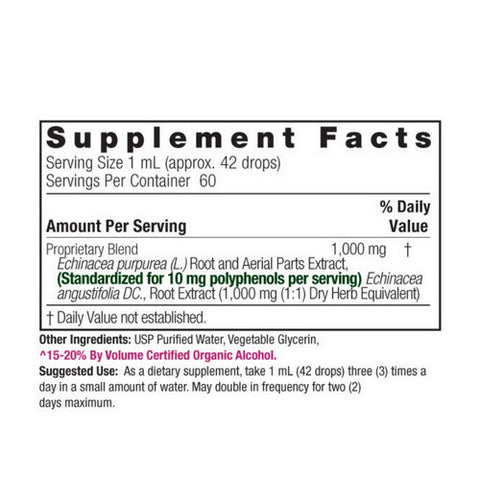 Nature's Answer, Echinacea, Root Extract 2 FL Oz