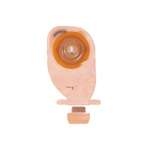 Coloplast, Ostomy Pouch Assura  EasiClose One-Piece System 11 Inch Length 21 mm Stoma Drainable Convex, Pre-Cut, Box Of 10
