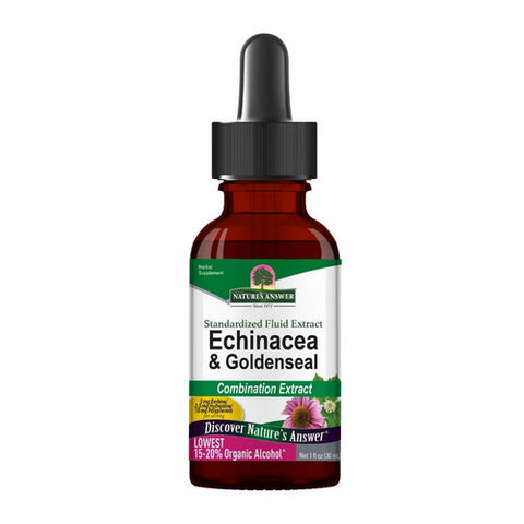 Nature's Answer, Echinacea/Goldenseal, w/Organic Alcohol 1 FL Oz