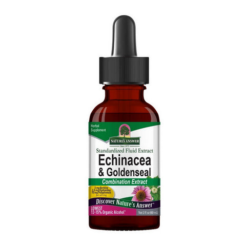 Nature's Answer, Echinacea/Goldenseal, w/Organic Alcohol 2 FL Oz
