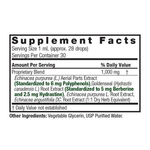 Nature's Answer, Echinacea-Goldenseal, ALCOHOL FREE, 1 OZ