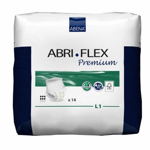Abena, Unisex Adult Absorbent Underwear Pull On with Tear Away 41086, Count of 14