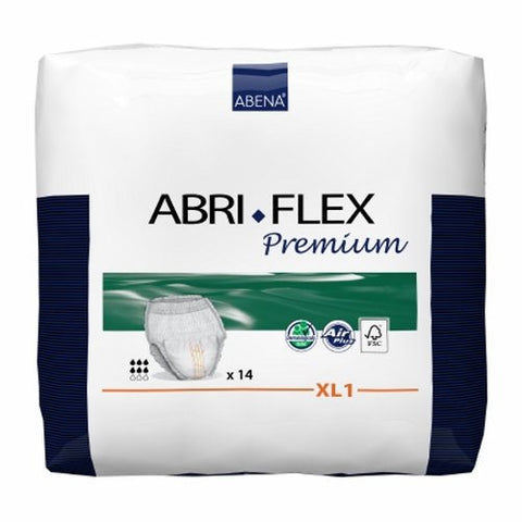 Abena, Unisex Adult Absorbent Underwear Pull On with Tear Away 41089, Count of 14