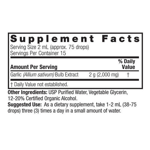 Nature's Answer, Garlic Extract, 1 FL Oz