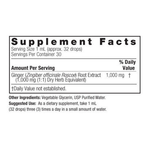 Nature's Answer, Ginger Root, ORGANIC ALCOHOL FREE, 1 OZ