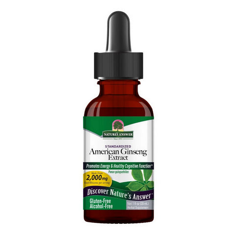 Nature's Answer, Ginseng American, ALCOHOL FREE, 1 OZ