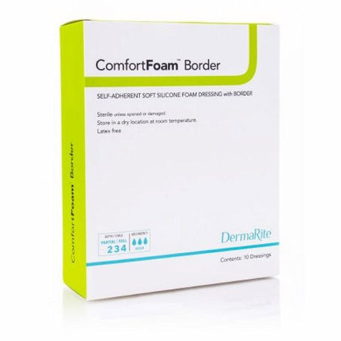 DermaRite, Silicone Foam Dressing 6 X 8 Inch, Box Of 5