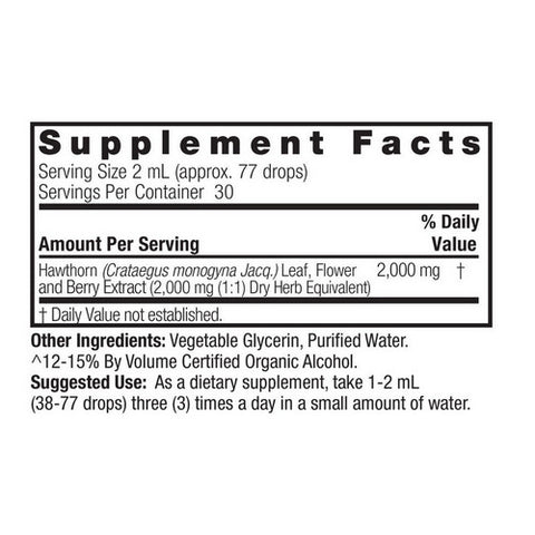 Nature's Answer, Hawthorn, Berries Extract 2 FL Oz
