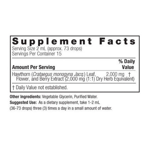 Nature's Answer, Hawthorn, ALCOHOL FREE, 1 OZ