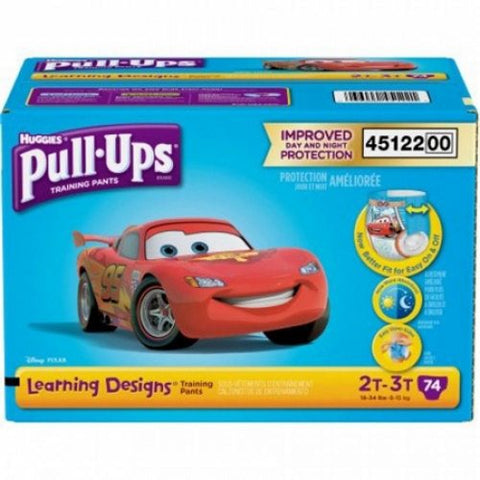Kimberly Clark, Male Toddler Training Pants Size 2T to 3T Disposable 45122, Count of 74