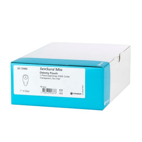 Coloplast, Ostomy Pouch One-Piece System 11 Inch Length Maxi Flat 10492, Box Of 10