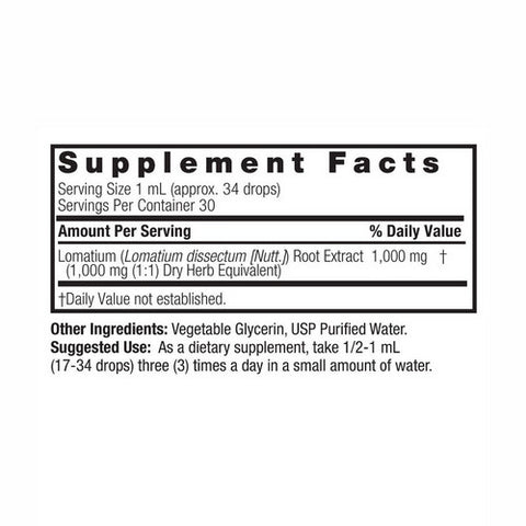Nature's Answer, Lomatium Root, ALCOHOL FREE, 1 OZ