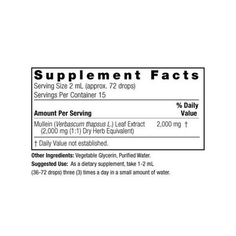 Nature's Answer, Mullein Leaf, ALCOHOL FREE, 1 OZ