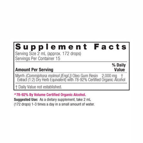 Nature's Answer, Myrrh Oleo-Gum-Resin, ORGANIC, 1 OZ