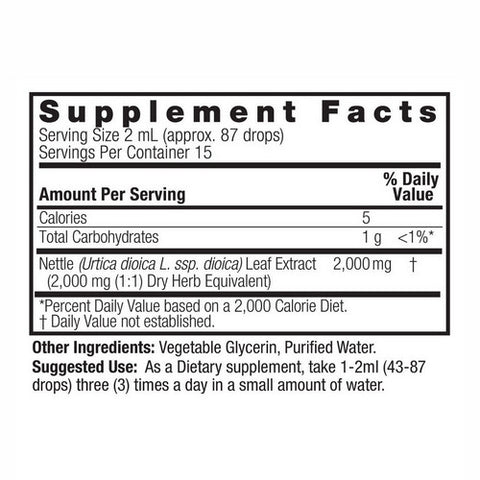 Nature's Answer, Nettle Leaf, Alcohol Free Extract 1 FL Oz