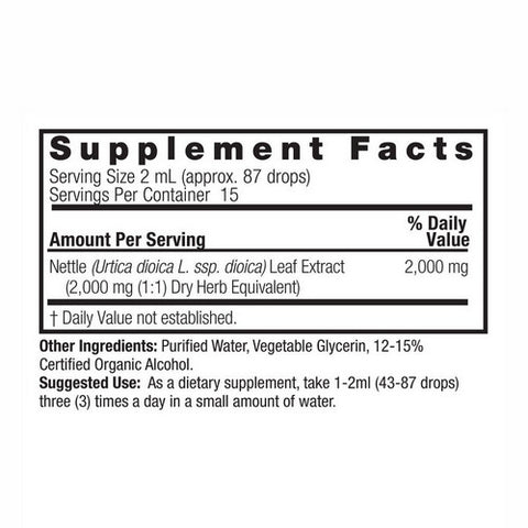 Nature's Answer, Nettle Leaf, ORGANIC, 1 OZ