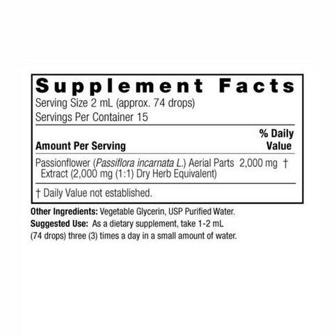 Nature's Answer, Passion Flower, Alcohol Free Extract 1 FL Oz
