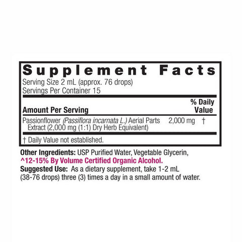 Nature's Answer, Passion Flower, ORGANIC, 1 OZ