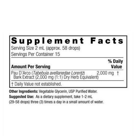 Nature's Answer, Pau Darco, Alcohol Free Extract 1 FL Oz