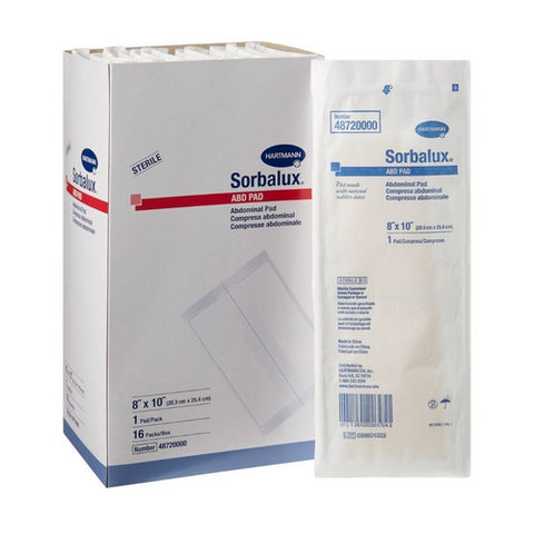Hartmann Usa Inc, Abdominal Pad, Box Of 16