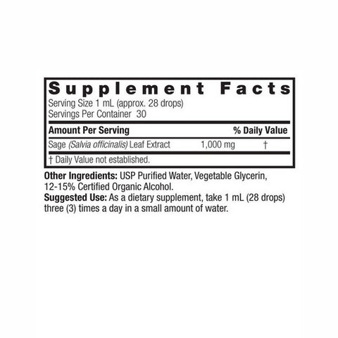Nature's Answer, Sage, Extract 1 FL Oz