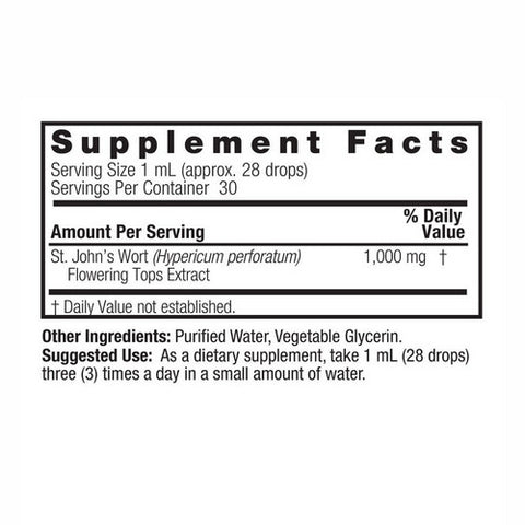 Nature's Answer, St. Johns Wort, ALCOHOL FREE, 1 OZ