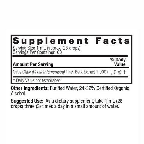 Nature's Answer, Cat's Claw Inner Bark, Extract 2 FL Oz