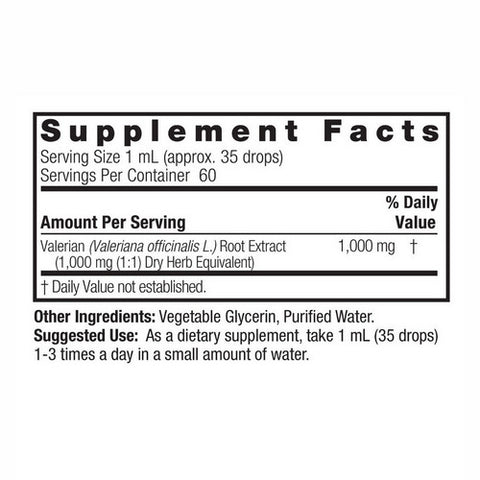 Nature's Answer, Valerian Root, ALCOHOL FREE, 2 OZ