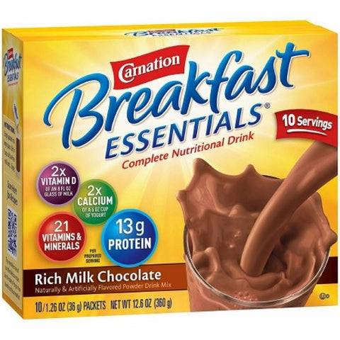 Nestle Healthcare Nutrition, Oral Supplement Breakfast Essentials, 1.26 Oz, Box Of 10